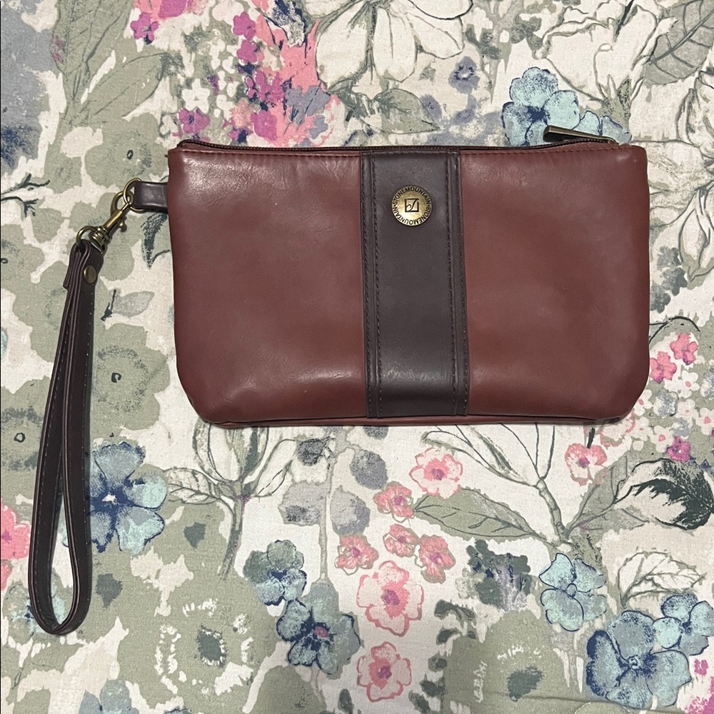 Stone Mountain Brown and Black Clutch